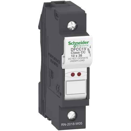 Schneider Electric DFCC1V Fuse carrier TeSys DF, 1P 30A, fuse class CC, blown fuse indicator