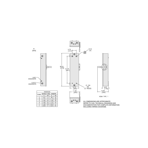 Schneider Electric DT223 Safety switch, double throw, fusible, 100A, 240 VAC/250 VDC, 2 poles, 30 hp, NEMA 1