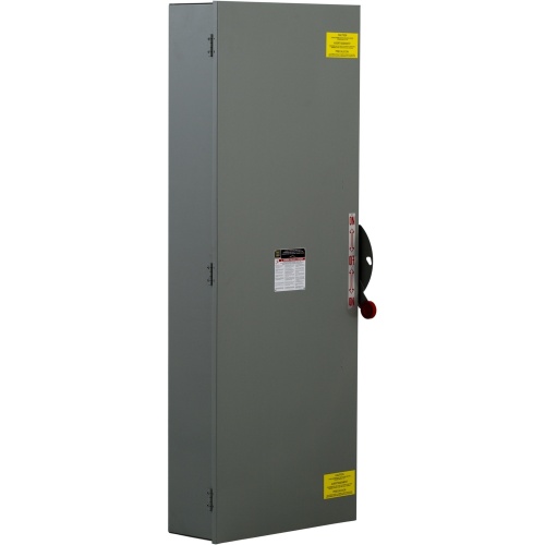 Schneider Electric DTU366R Safety switch, double throw, non fusible, 600A, 600 VAC/VDC, 3 poles, 350 hp, NEMA 3R