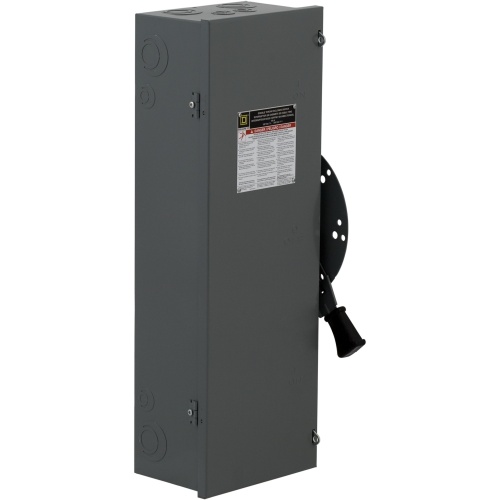 Schneider Electric DTU462 Safety switch, double throw, non fusible, 60A, 600 VAC/VDC, 4 poles, 60 hp, NEMA 1