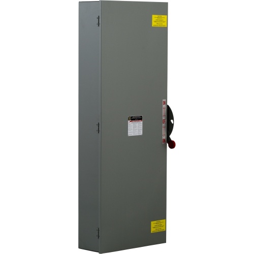 Schneider Electric DTU466 Safety switch, double throw, non fusible, 600A, 600 VAC/VDC, 4 poles, 350 hp, NEMA 1