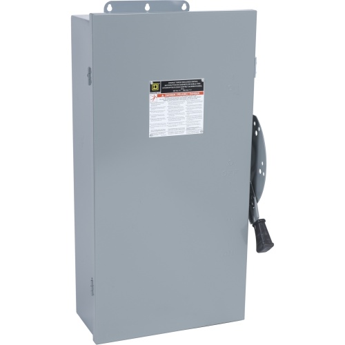 Schneider Electric DTU662AWK Safety switch, double throw, non fusible, 60A, 600 VAC/VDC, 6 poles, 60 hp, NEMA 12, no knock outs