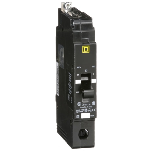 Schneider Electric EDB14030 E Frame, circuit breaker, 30 A, 1 pole, 277 V, 18/25 kA, bolt on