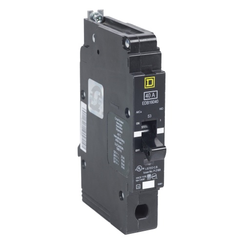 Schneider Electric EDB16050 E-Frame Branch Brkr 50A, 1P, 600Y/347V, 14kA, Bolt-on Mnt