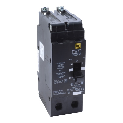 Schneider Electric EDB24030LH E-Frame Brkr 30A, 2P, 480Y/277V, 18/25kA, Bolt-on Mnt, High Amp Lugs