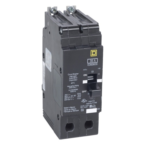 Schneider Electric EJB26070 E-Frame Branch Brkr 70A, 2P, 600Y/347V, 25kA, Bolt-on Mnt