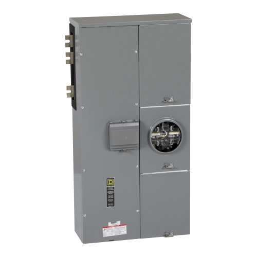 Schneider Electric EZML111400 Meter Stack - 400 Amp, 120/240 VAC, 5 With Jaw Release Jaws, 1 Meter Sockets, NEMA 3R