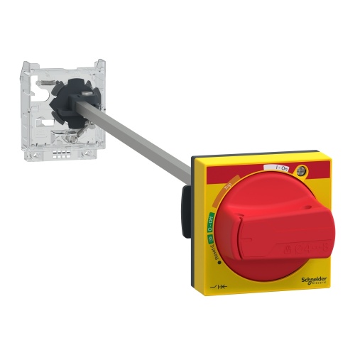 Schneider Electric GV2APN02 Extended rotary handle kit, TeSys GV2, IP54, red handle, with trip indication, for GV2L-GV2P