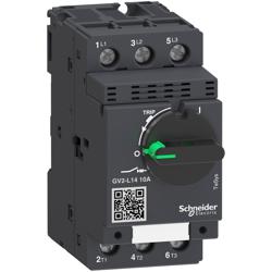 Schneider Electric GV2L14 TeSys GV2 Manual Starter and Protector with magnetic circuit protector and rotary handle, 10 A, screw clamp terminals