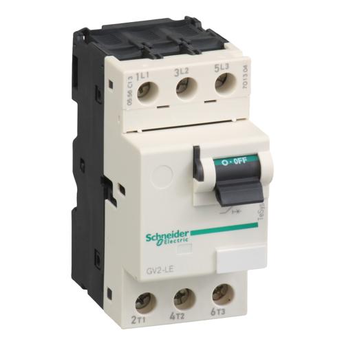 Schneider Electric GV2LE16 TeSys GV2 Manual Starter and Protector, magnetic circuit protector, toggle switch, 14 A, screw clamp terminals