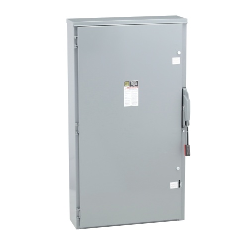 Schneider Electric H325NR Safety switch, heavy duty, fusible, 400A, 3 poles, 125 hp, 240 VAC/250 VDC, NEMA 3R, neutral factory installed
