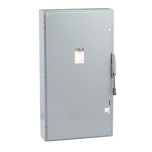 Schneider Electric H365 Safety switch, heavy duty, fusible, 400A, 3 poles, 250 hp, 600 VAC/DC, NEMA 1