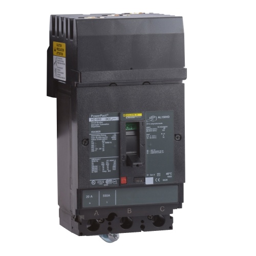 Schneider Electric HDA360606 - PowerPact H Circuit breaker, 60 Amp, Three Pole, 25 kA, 690 VAC