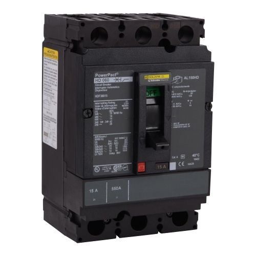 Schneider Electric HDF36070SN - PowerPact H Circuit breaker, 70 Amp, Three Pole, 25 kA, 690 VAC