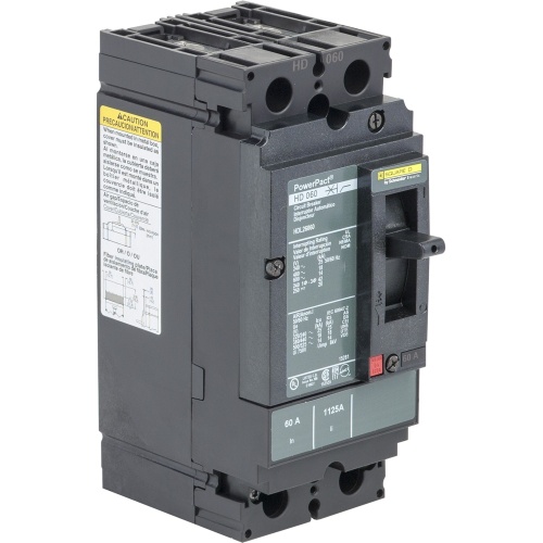 Schneider Electric HDL26070C - PowerPact H Circuit breaker, 70 Amp, Two Pole, 25 kA, 690 VAC