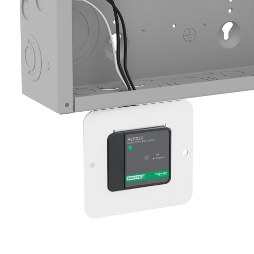 Schneider Electric HEPD25MKF - Surge protection device accessory, HEPD, mount kit, flush, SPD type 1