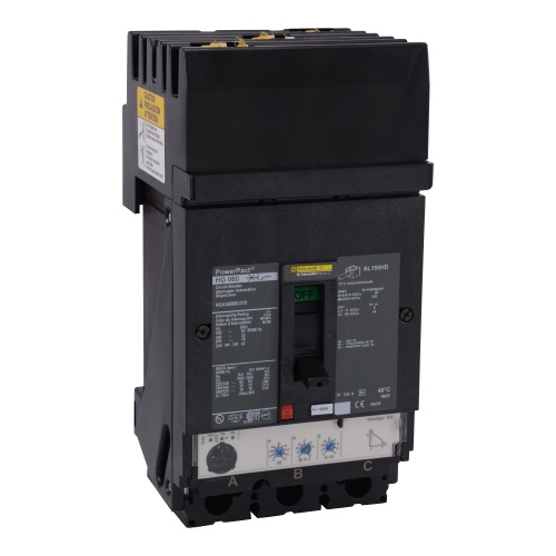 Schneider Electric HGA36060U31X Circuit breaker, PowerPact H, I Line, Micrologic 3.2, 60A, 3 pole, 600V, 18kA, phase ABC