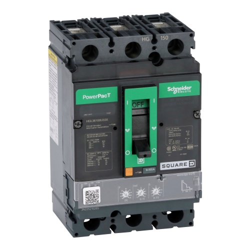 Schneider Electric HGL36100U33X Square D Breaker H Frame 100 Amp Three Pole