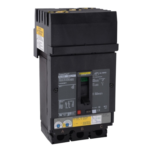 Schneider Electric HJA36030M71 Motor circuit protector, PowerPact H, I Line, 30A, 3 pole, 600V, 25kA, phase ABC