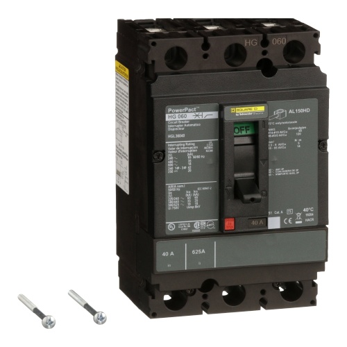 Schneider Electric HJL36040 Square D Breaker H Frame 40 Amp Three Pole