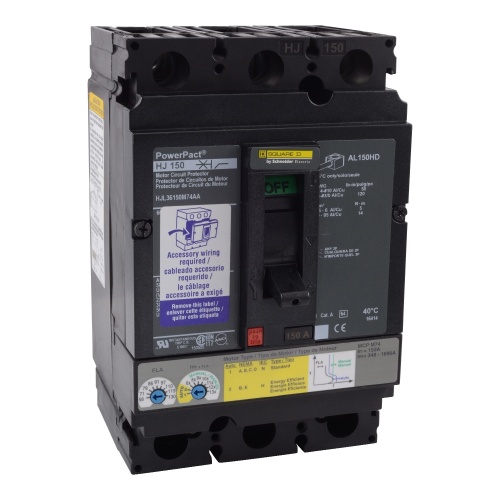 Schneider Electric HJL36150M74AA Square D Breaker  H Frame 150 Amp Three Pole
