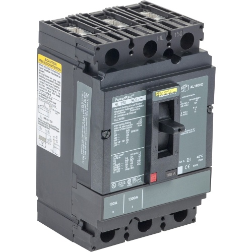 Schneider Electric HLL36125C - PowerPact H Circuit breaker, 125 Amp, Three Pole, 125 kA, 690 VAC