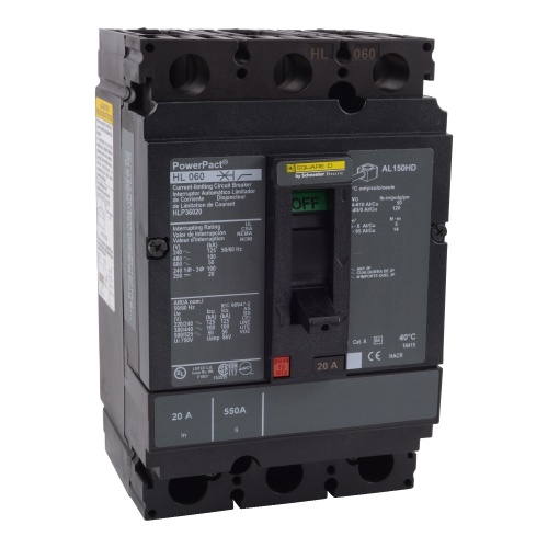 Schneider Electric HLP36150 Square D Breaker  H Frame 150 Amp Three Pole
