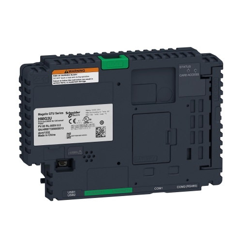 Schneider Electric HMIG2U Magelis HMI GTU Box Module 12 VDC-24 VDC, 1 GB memory, with Magelis operating system, UL 508