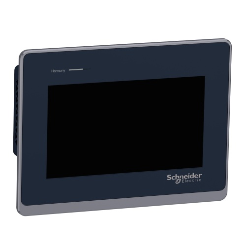Schneider Electric HMIST6400 7"W touch panel display, 2COM, 2Ethernet, USB host&device, 24VDC