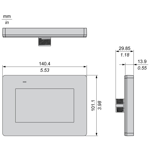 Schneider Electric HMISTM62 Touchscreen Panel - 4", 480 X 272