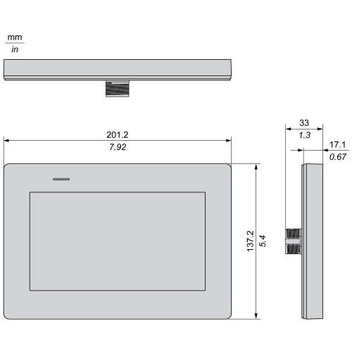 Schneider Electric HMISTM64 Touchscreen Panel - 7", 800 X 480