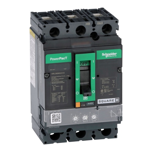 Schneider Electric HRL36060U31X Square D Breaker H Frame 60 Amp Three Pole