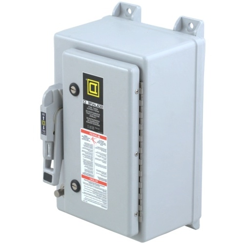 Schneider Electric HU364DF Safety switch, heavy duty, non fusible, 200A, 3 poles, 150 hp, 600 VAC/DC, NEMA 4X, fiberglass reinforced polyester
