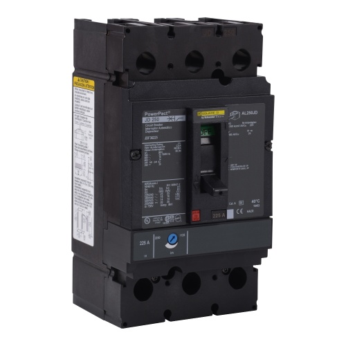 Schneider Electric JDF36225 Square D Breaker J Frame 225 Amp Three Pole