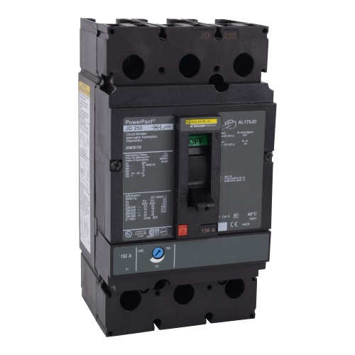 Schneider Electric JDM36175 - PowerPact J Circuit breaker, 175 Amp, Three Pole, 25 kA, 600 VAC