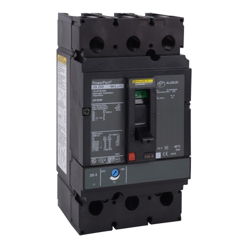 Schneider Electric JGF26200 - PowerPact J Circuit breaker, 200 Amp, Two Pole, 65 kA, 600 VAC