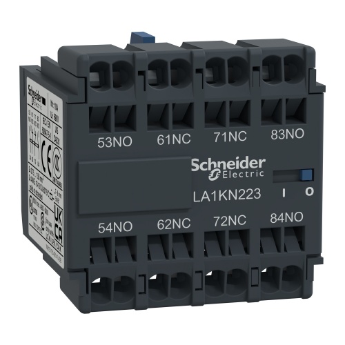 Schneider Electric LA1KN223 TeSys K - Auxiliary contact block - 2 NO + 2 NC - spring terminals