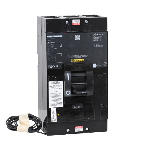 Schneider Electric LAL363001021 FA/LA LA Frame MOLDED CASE CIRCUIT BREAKER, 600VAC/250VDC, 300A, 3P, SHUNT TRIP