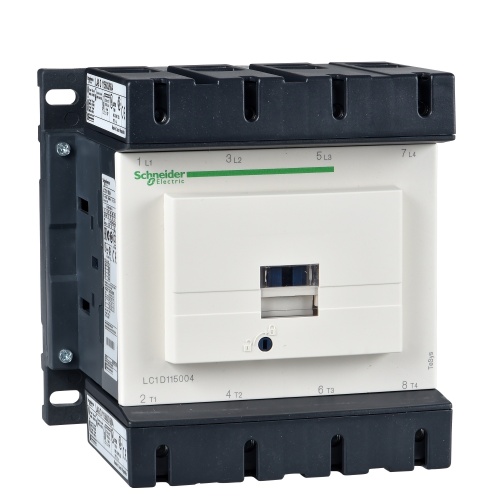 Schneider Electric LC1D115004P7 TeSys D Non-Reversing contactor - 4P(4 NO) - AC-1 - <= 440 V 200 A - 230 V AC 50/60 Hz coil