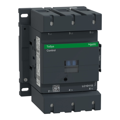 Schneider Electric LC1D115F7 TeSys D Non-Reversing contactor - 3P(3 NO) - AC-3 - <= 440 V 115 A - 110 V AC 50/60 Hz coil