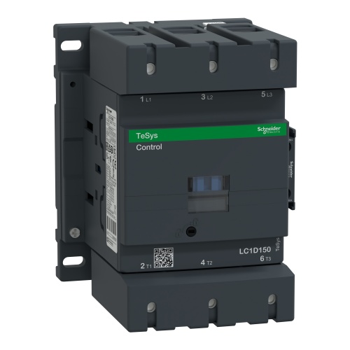 Schneider Electric LC1D150BD TeSys D Non-Reversing contactor - 3P(3 NO) - AC-3 - <= 440 V 150 A - 24 V DC standard coil