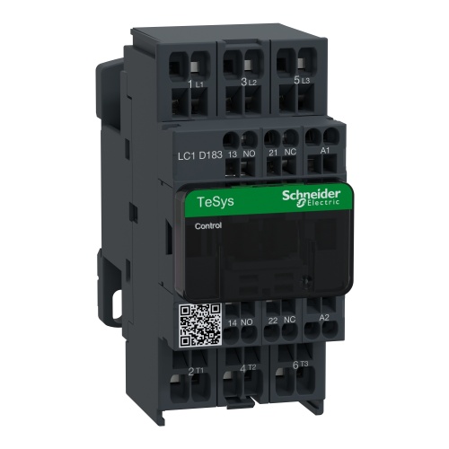 Schneider Electric LC1D183M7 TeSys D Non-Reversing contactor - 3P(3 NO) - AC-3 - <= 440 V 18 A - 220 V AC coil