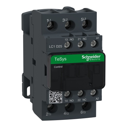 Schneider Electric LC1D25P7 TeSys D Non-Reversing contactor - 3P(3 NO) - AC-3 - <= 440 V 25 A - 230 V AC coil
