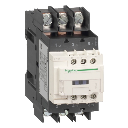 Schneider Electric LC1D40A6K7 - TeSys Deca Contactor - 40 Amp, 100 VAC, 3P