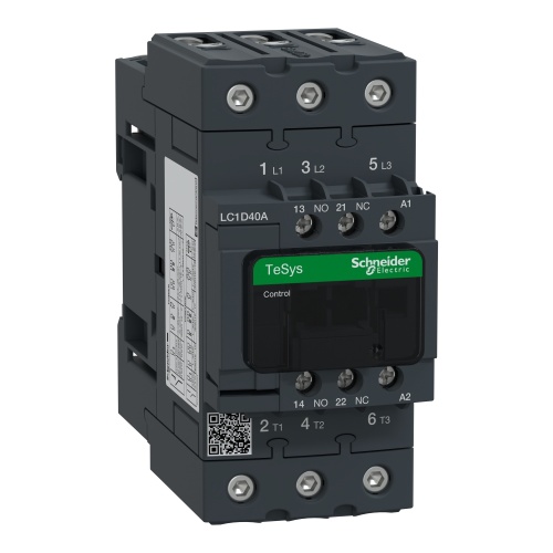 Schneider Electric LC1D40AD7 TeSys D Non-Reversing contactor - 3P(3 NO) - AC-3 - <= 440 V 40 A - 42 V AC 50/60 Hz coil