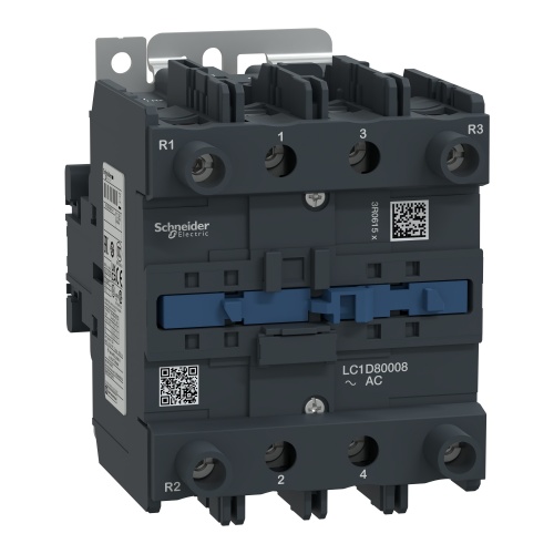 Schneider Electric LC1D80008P7 TeSys D Non-Reversing contactor - 4P(2 NO + 2 NC) - AC-1 <= 440 V 125 A 230 V AC 50/60 Hz coil