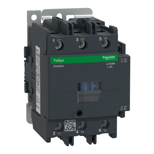 Schneider Electric LC1D95P7 TeSys D Non-Reversing contactor - 3P(3 NO) - AC-3 - <= 440 V 95 A - 230 V AC 50/60 Hz coil