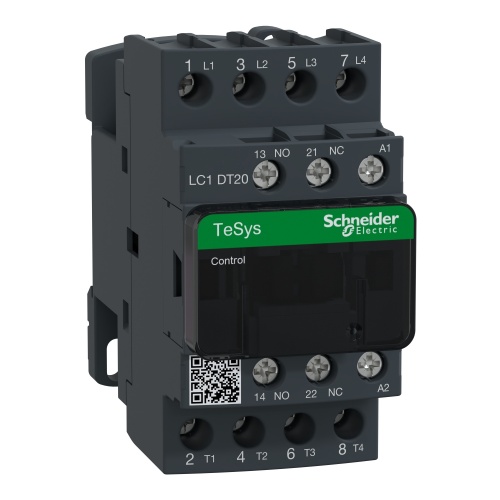 Schneider Electric LC1DT20U7 TeSys D Non-Reversing contactor - 4P(4 NO) - AC-1 - <= 440 V 20 A - 240 V AC 50/60 Hz coil