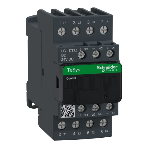 Schneider Electric LC1DT32BD TeSys D Non-Reversing contactor - 4P(4 NO) - AC-1 - <= 440 V 32 A - 24 V DC standard coil
