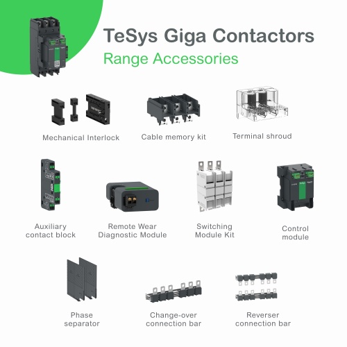 Schneider Electric LC1G1854EHEA High Current Contactor - 185 Amp, Four Pole, 48-130 VAC/DC Coil, 4 NO
